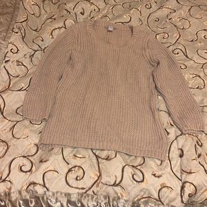 nude knitted sweater